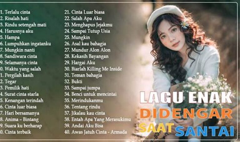 Dengarkan Rekomendasi Lagu Pop Indonesia yang Menenangkan Jiwa Saat Santai