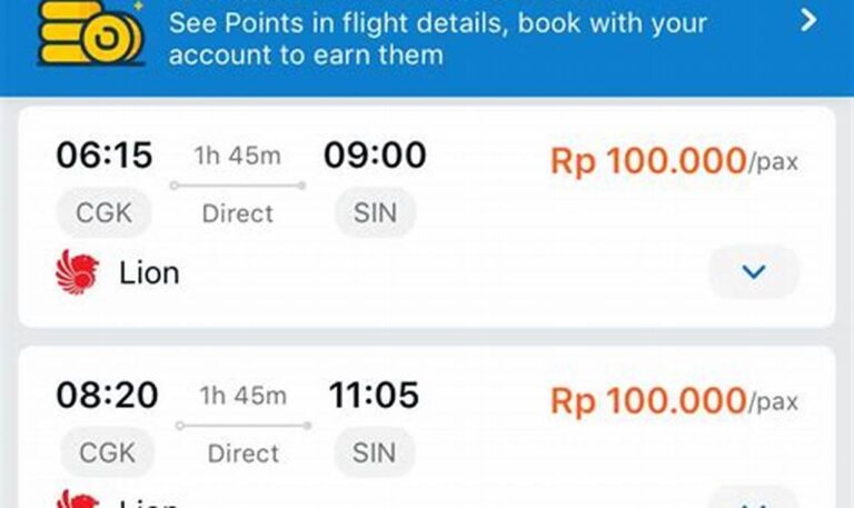 Tiket Pesawat ke Singapura dari Jakarta: Nikmati Kenyamanan dan Hemat Pengeluaran