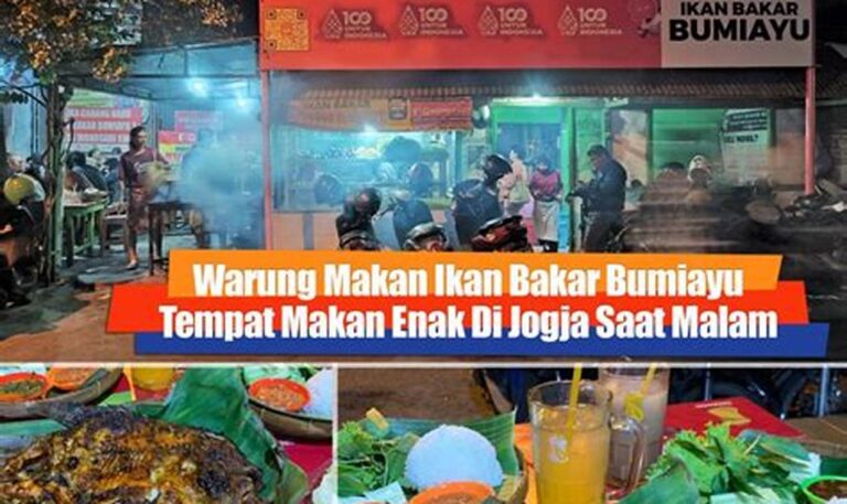 Nikmati Kuliner Ikan Bakar Lezat di Yogyakarta