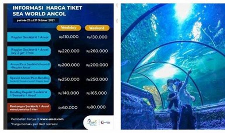 Harga Tiket Masuk SeaWorld Ancol Terbaru, Murah, dan Beragam