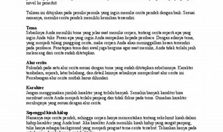 Pelajari Rahasia Menulis Cerpen yang Mempesona: Panduan Pemula untuk Menulis Cerpen yang Menggugah