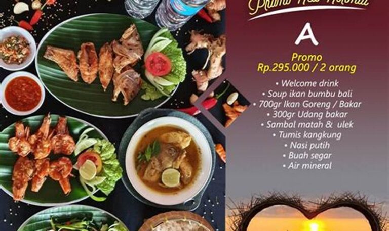 Daftar Harga Makan Nikmat di Pantai Kuta, Bali