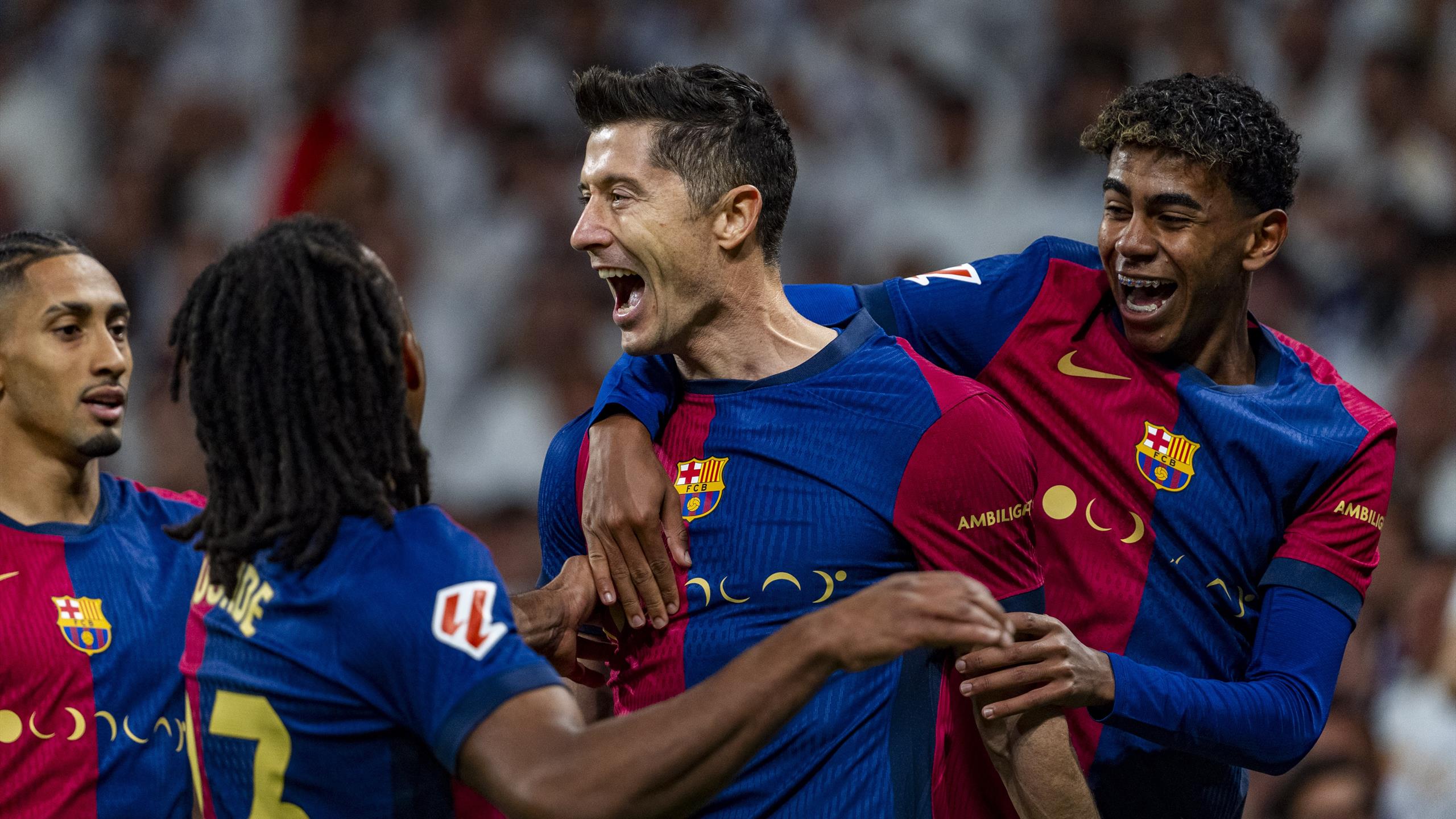 Rahasia di Balik Penampilan Moncer Barcelona, Hujan Gol yang Tak Pernah Berhenti 1 lewandowski dan yamal