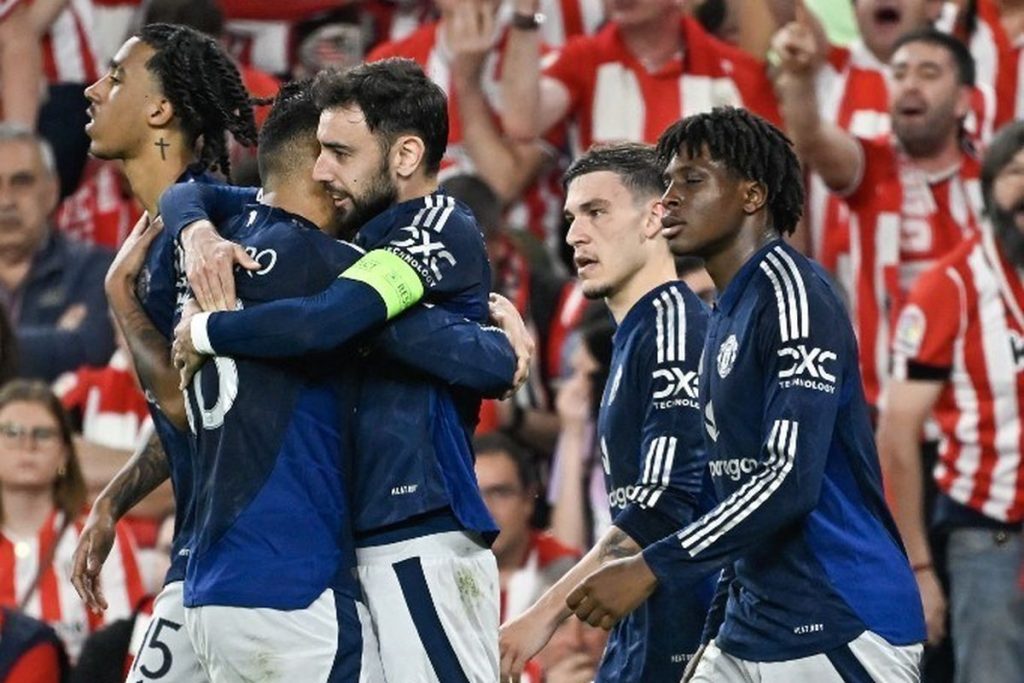 Ledakan Setan Merah di San Mames, Tekuk Bilbao 3-0 Satu Kaki Manchester United di Final Liga Europa 2024/2025 1 bruno man united