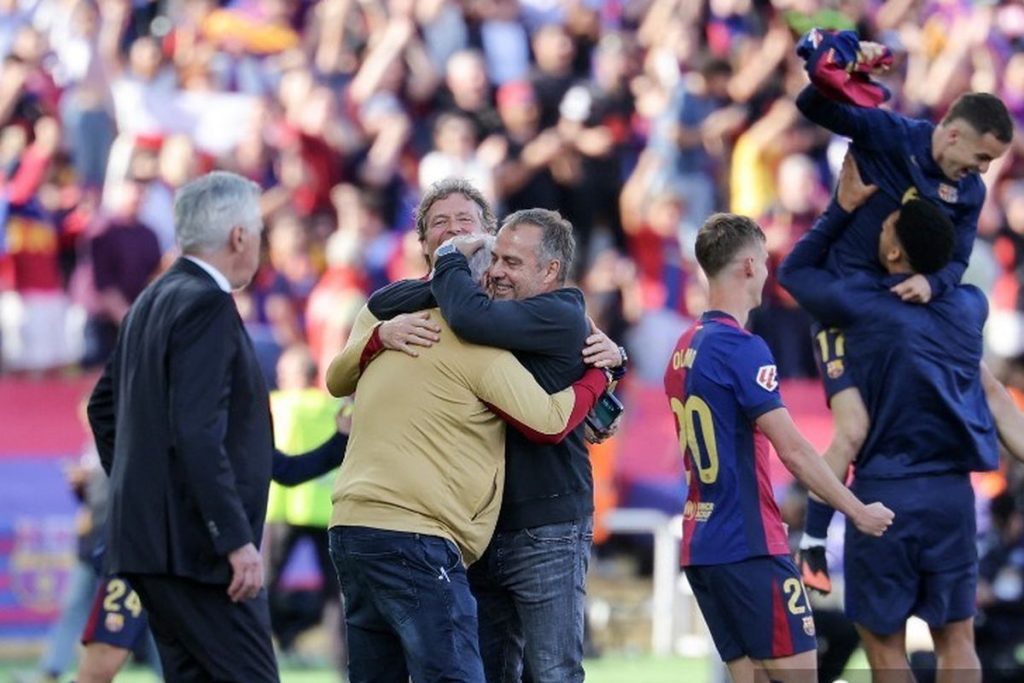Barcelona Juara LaLiga2024/2025, Hansi Flick: Saya Sangat Bangga dengan Tim 1 hansi flick